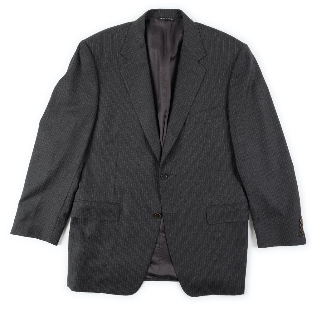 CANALI grey pinstripe blazer Made in Italy size US 42 (Italy 52)